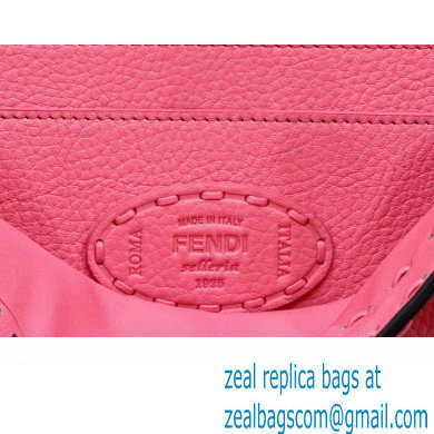 Fendi Peekaboo ISeeU Small Bag Pink Selleria with 556 hand-sewn stitches 2024