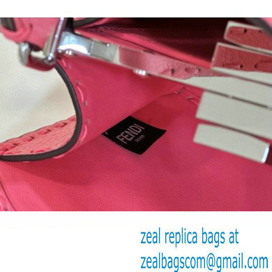 Fendi Peekaboo ISeeU Small Bag Pink Selleria with 556 hand-sewn stitches 2024
