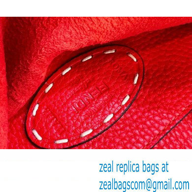 Fendi Peekaboo ISeeU Small Bag Red Selleria with topstitches 2024