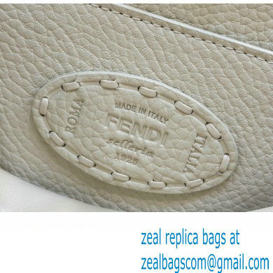 Fendi Peekaboo ISeeU Small Bag White Selleria with 556 hand-sewn stitches 2024
