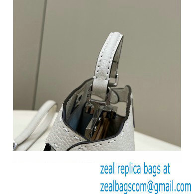 Fendi Peekaboo ISeeU Small Bag White Selleria with topstitches 2024