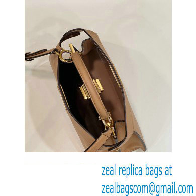 Fendi Peekaboo ISeeU Small Bag in nappa Leather Beige 2024