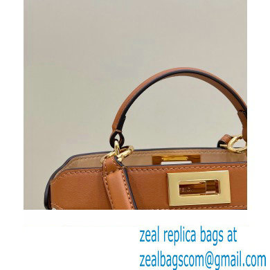 Fendi Peekaboo ISeeU Small Bag in nappa Leather Brown 2024