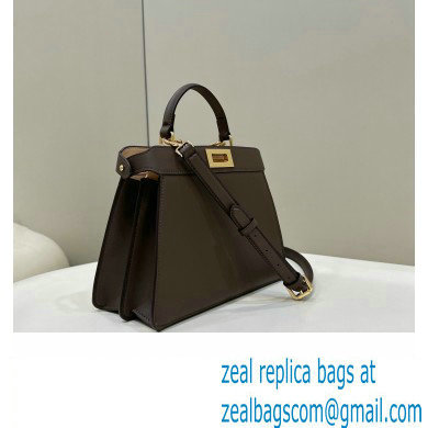 Fendi Peekaboo ISeeU Small Bag in nappa Leather Coffee 2024