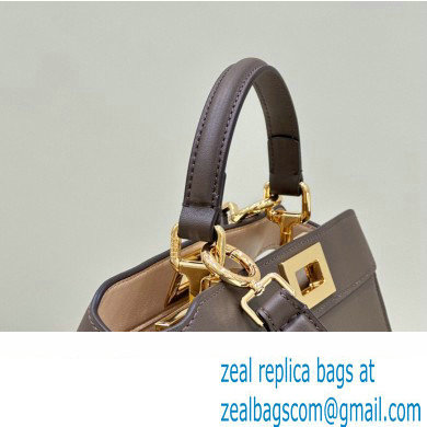 Fendi Peekaboo ISeeU Small Bag in nappa Leather Coffee 2024