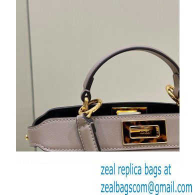Fendi Peekaboo ISeeU Small Bag in nappa Leather Dove Gray 2024