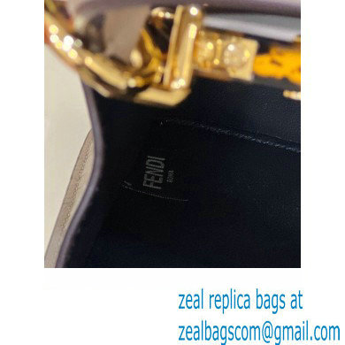 Fendi Peekaboo ISeeU Small Bag in nappa Leather Dove Gray 2024