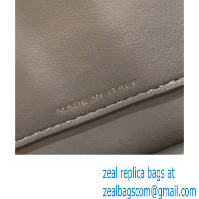 Fendi Peekaboo ISeeU Small Bag in nappa Leather Dove Gray 2024