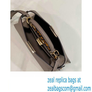 Fendi Peekaboo ISeeU Small Bag in nappa Leather Dove Gray 2024