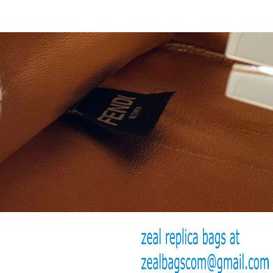 Fendi Peekaboo ISeeU Small Bag in nappa Leather Gold 2024