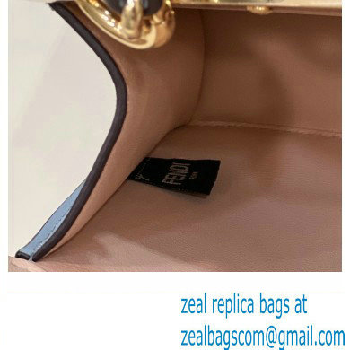 Fendi Peekaboo ISeeU Small Bag in nappa Leather Light Blue 2024