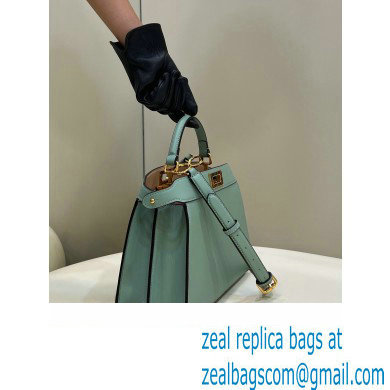 Fendi Peekaboo ISeeU Small Bag in nappa Leather Light Green 2024