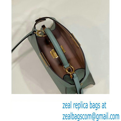 Fendi Peekaboo ISeeU Small Bag in nappa Leather Light Green 2024