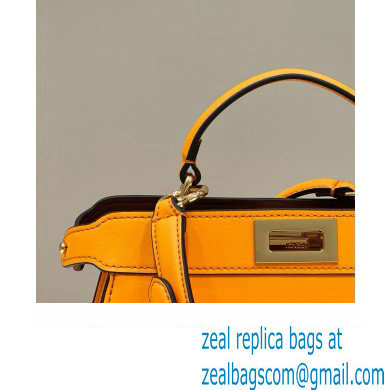 Fendi Peekaboo ISeeU Small Bag in nappa Leather Orange 2024