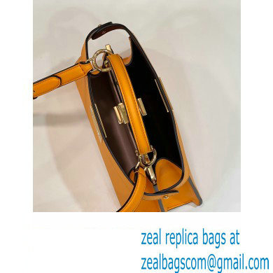 Fendi Peekaboo ISeeU Small Bag in nappa Leather Orange 2024