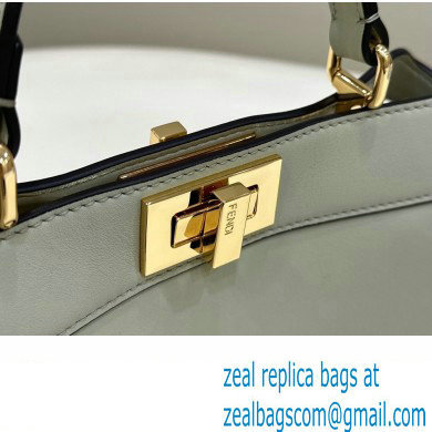 Fendi Peekaboo ISeeU Small Bag in nappa Leather Pale Green 2024