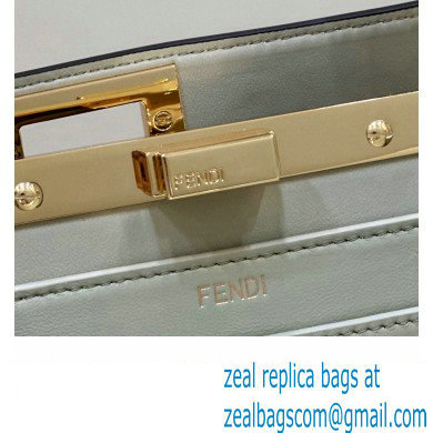 Fendi Peekaboo ISeeU Small Bag in nappa Leather Pale Green 2024