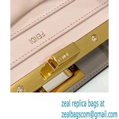 Fendi Peekaboo ISeeU Small Bag in nappa Leather White 2024