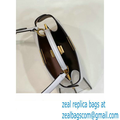 Fendi Peekaboo ISeeU Small Bag in nappa Leather White 2024