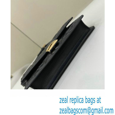Fendi Wallet On Chain Baguette Bag in Black nappa leather 2024