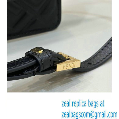Fendi Wallet On Chain Baguette Bag in Black nappa leather 2024