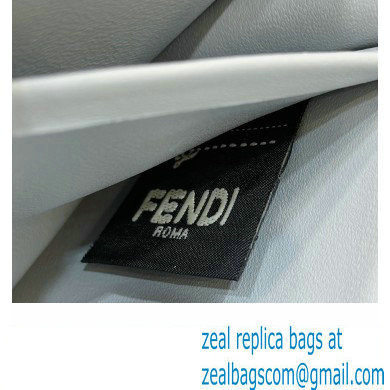 Fendi Wallet On Chain Baguette Bag in Light blue nappa leather 2024