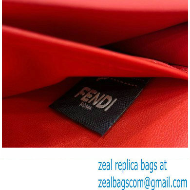 Fendi Wallet On Chain Baguette Bag in Red nappa leather 2024