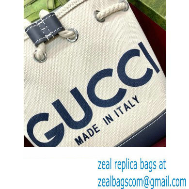 GUCCI Mini shoulder bag with Gucci print 777166 BLACK 2024