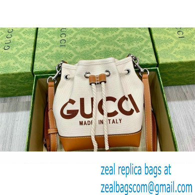 GUCCI Mini shoulder bag with Gucci print 777166 BROWN 2024