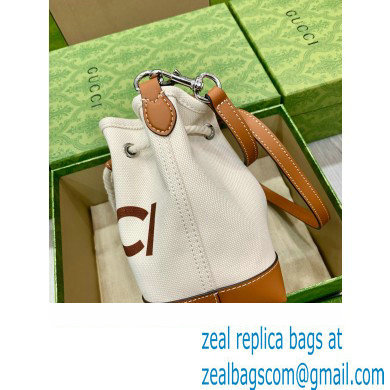 GUCCI Mini shoulder bag with Gucci print 777166 BROWN 2024