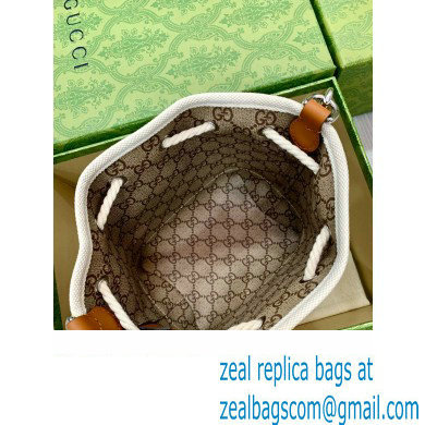 GUCCI Mini shoulder bag with Gucci print 777166 BROWN 2024