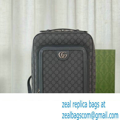 GUCCI Ophidia GG medium backpack IN Grey and black GG Supreme canvas 745718 2024