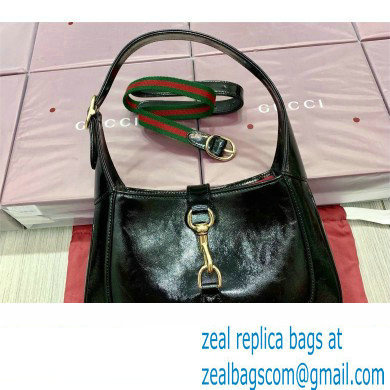 Gucci Jackie small shoulder bag 782849 IN BLACK patent leather 2024