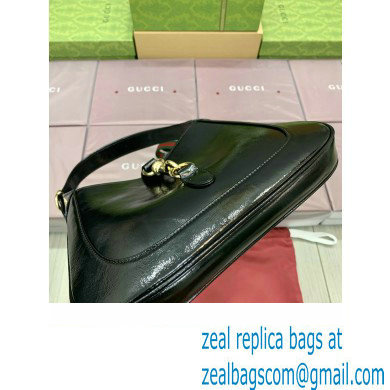 Gucci Jackie small shoulder bag 782849 IN BLACK patent leather 2024