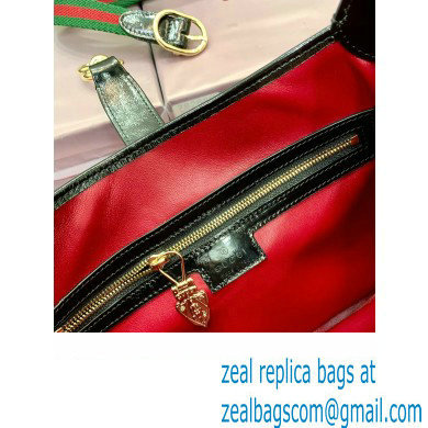 Gucci Jackie small shoulder bag 782849 IN BLACK patent leather 2024