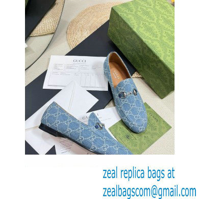 Gucci Princetown GG Monogram Denim Loafers 2024