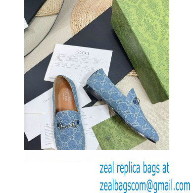 Gucci Princetown GG Monogram Denim Loafers 2024