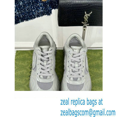 Gucci Ripple trainer Women/Men Sneakers in leather Pale Gray 2024