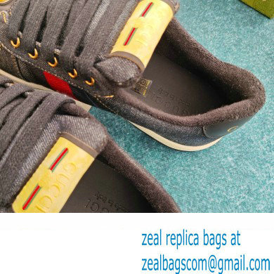 Gucci black denim Screener sneaker SNEAKERS 771097 2024