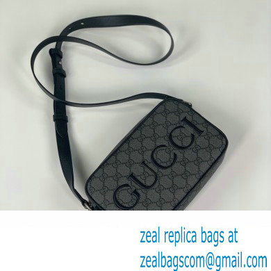 Gucci mini shoulder bag in black GG Supreme canvas 768391 2024