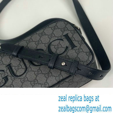 Gucci mini shoulder bag in black GG Supreme canvas 768391 2024