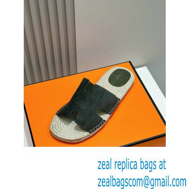 HERMES MEN'S SUEDE LEATHER Antigua espadrille vert foret 2024