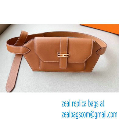Hermes Elan Pocket 24 belt Brown/Gold