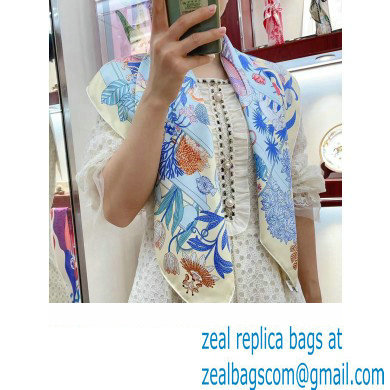 Hermes scarf 90x90cm in silk twill Top Quality 107 2024