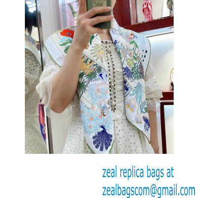 Hermes scarf 90x90cm in silk twill Top Quality 108 2024