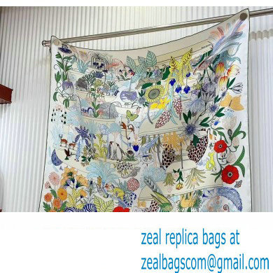Hermes scarf 90x90cm in silk twill Top Quality 108 2024