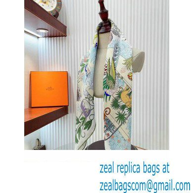 Hermes scarf 90x90cm in silk twill Top Quality 108 2024
