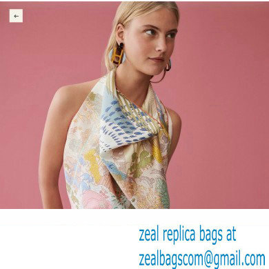 Hermes scarf 90x90cm in silk twill Top Quality 114 2024