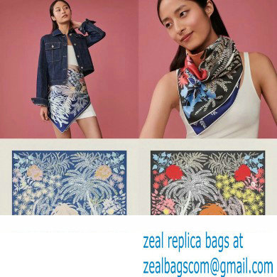 Hermes scarf 90x90cm in silk twill Top Quality 118 2024