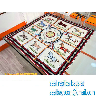 Hermes scarf 90x90cm in silk twill Top Quality 130 2024